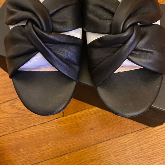 J CREW METALLIC leather Slides - Picture 4 of 5